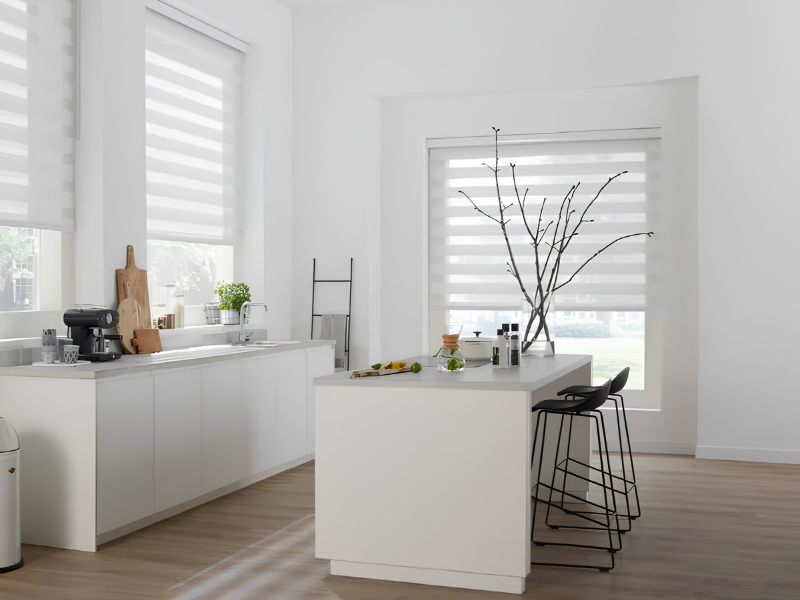 Witte multishades in keuken