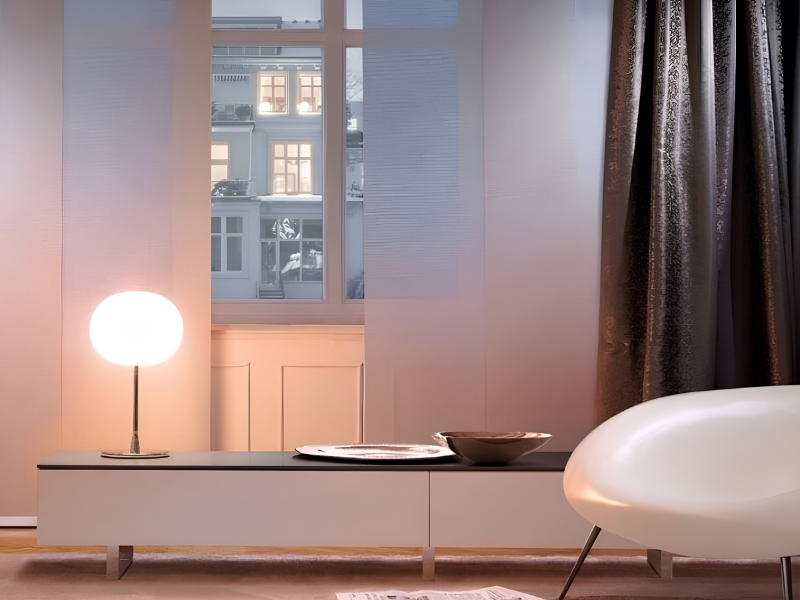 Paneelgordijnen in slaapkamer
