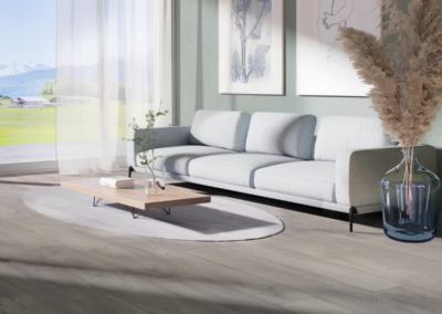 Duurzame Corepel XL Wood Interlaken vloer in donker eiken houtlook